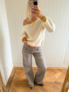 Scandivv fluffy strik - Off white