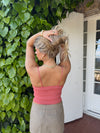 Malie glimmer tanktop - Koral