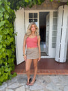 Malie glimmer tanktop - Koral