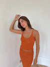 Malie glimmer tanktop  - Orange