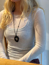 Juliet halskæde med vedhæng - Sort