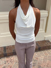 Dora halterneck top - Hvid