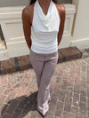 Dora halterneck top - Hvid