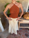 Tinnia halterneck top - Orange
