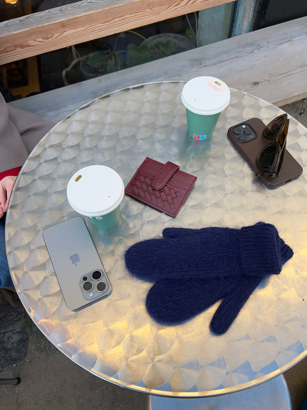 Fluffy handsker - Navy