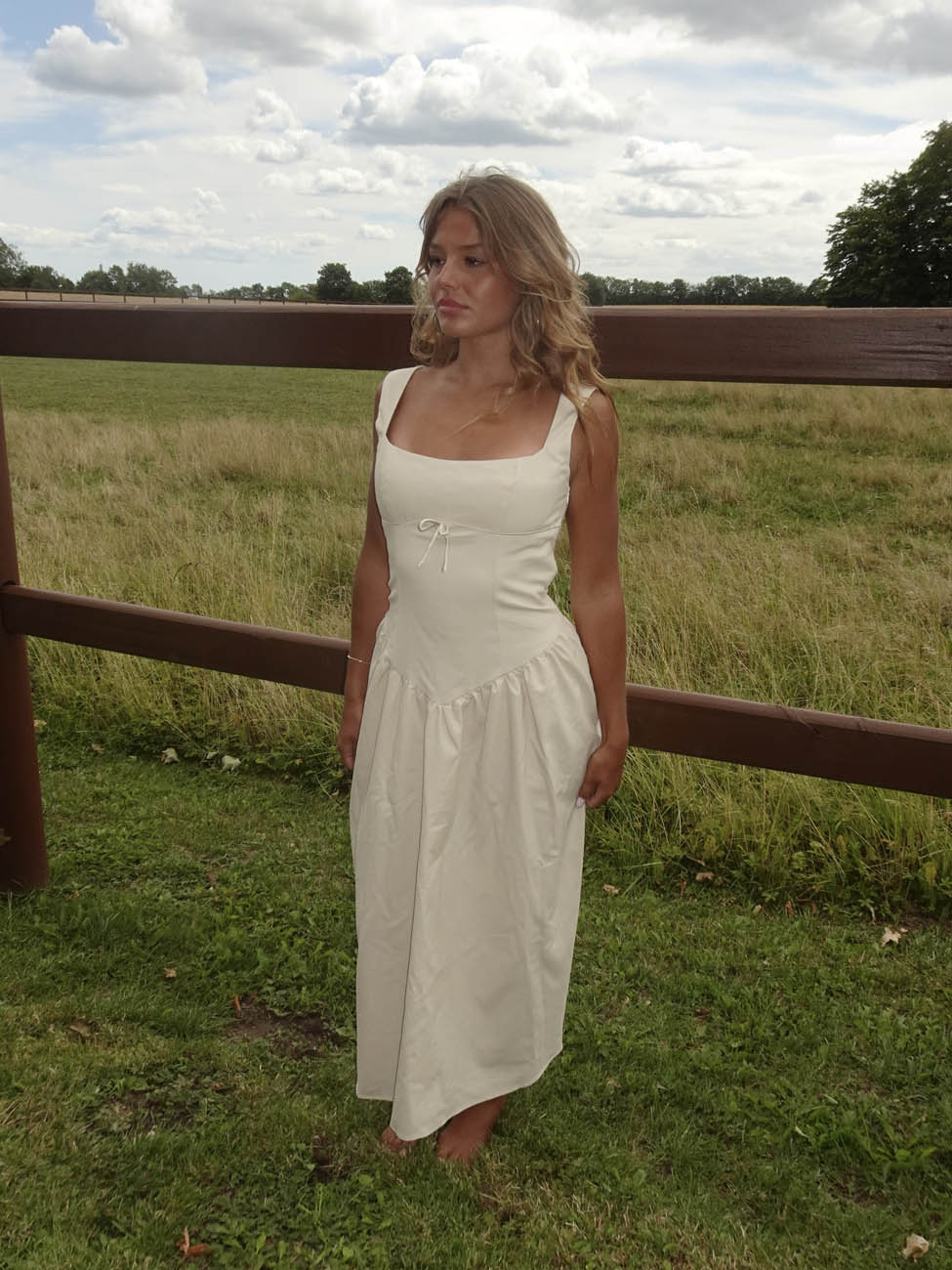 Solia hørkjole - Beige