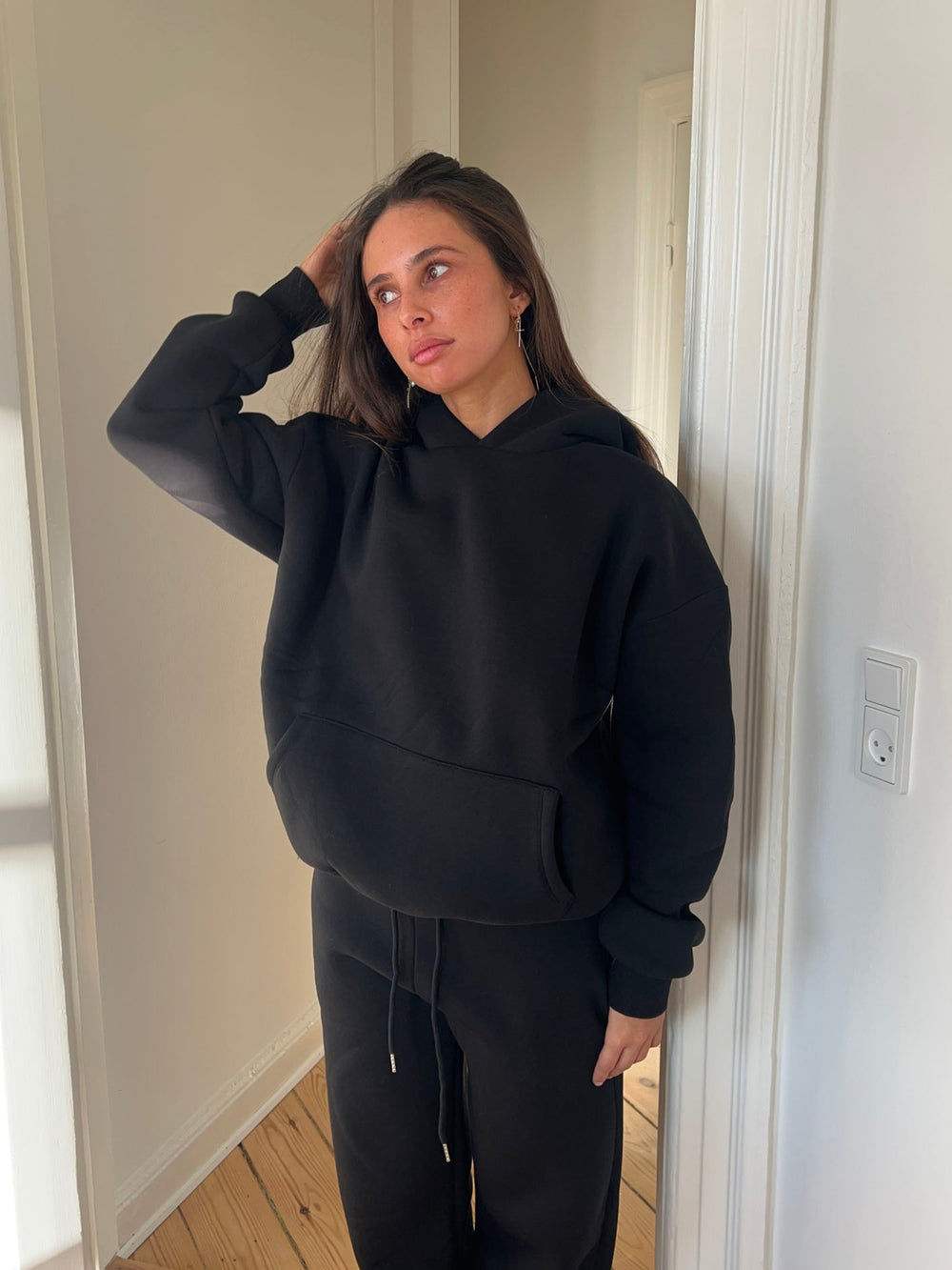 Anelise hoodie - Sort