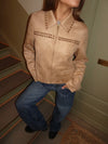 Camela jakke med nitter - Beige