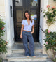 Audrine lavtaljede jeans - Blå