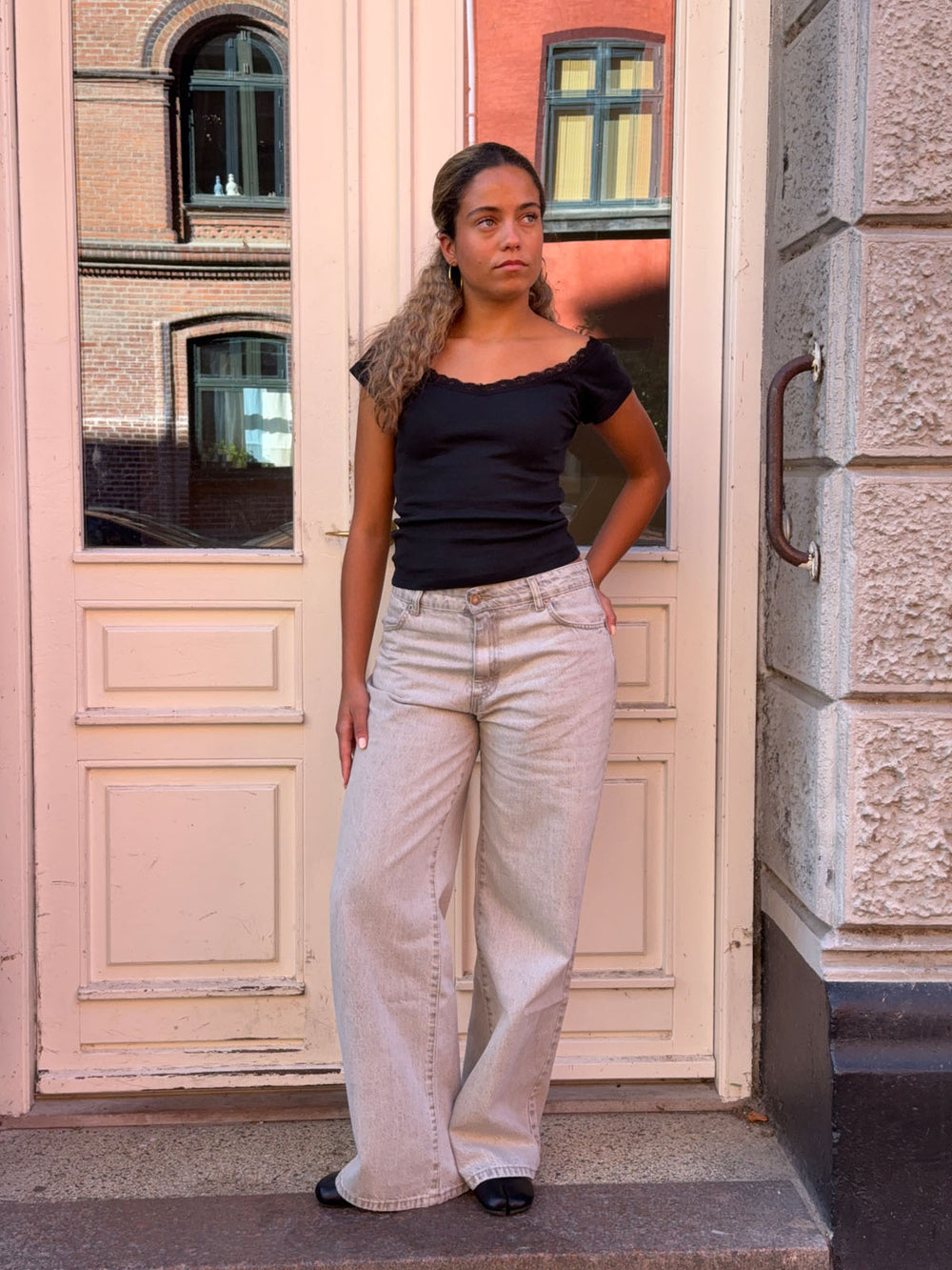Samara jeans - Lys grå
