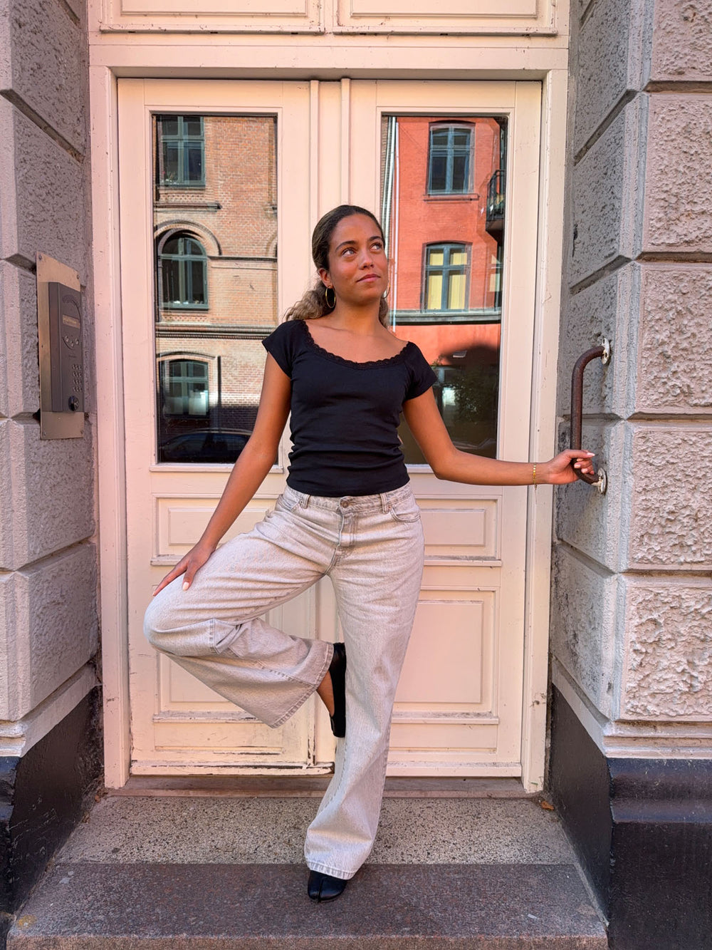 Samara jeans - Lys grå