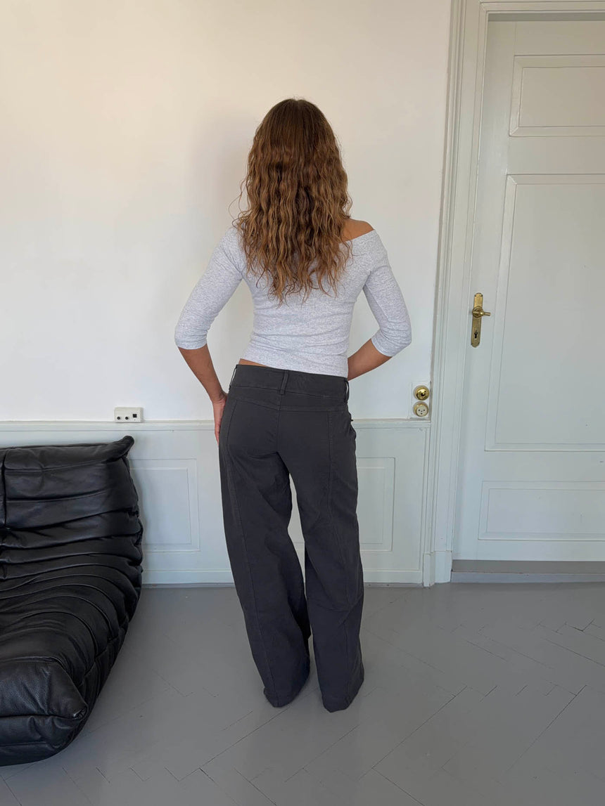 Hanna jeans - Mørkegrå