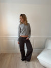 Audrey jeans - Mørkebrun