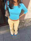 Siv jeans - Lys gul