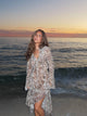 Amy kjole i zebraprint - Sort/hvid