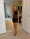 Ellatia kjole med blonder - Sort