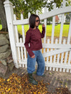 Faye kort trenchcoat - Bordeaux