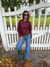 Faye kort trenchcoat - Bordeaux