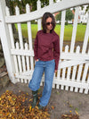 Faye kort trenchcoat - Bordeaux