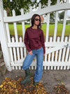 Faye kort trenchcoat - Bordeaux
