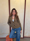 Anahita kort blazer - Kaki