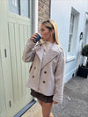 Nicole kort frakke - beige