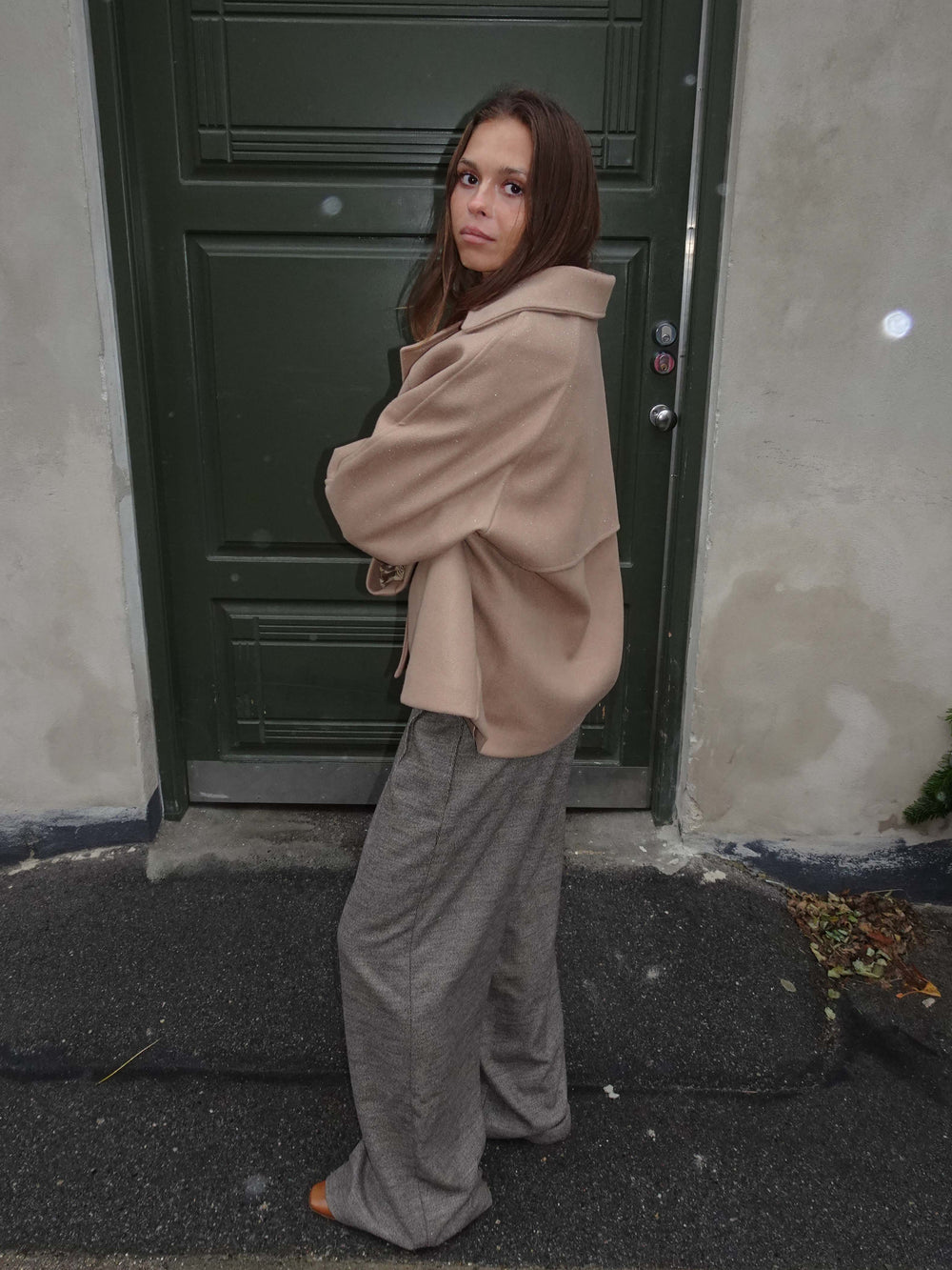 Patricia kort trenchcoat - Beige