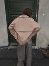 Patricia kort trenchcoat - Beige