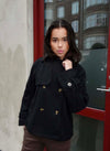 Patricia kort trenchcoat - Sort