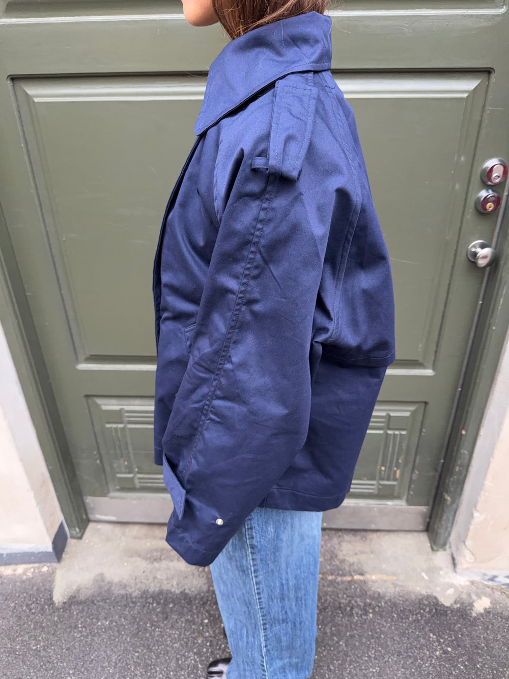 Tenny kort trenchcoat - Navy
