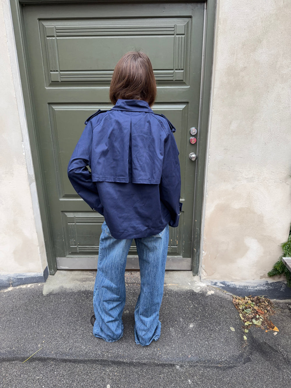 Tenny kort trenchcoat - Navy