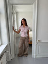 Selia lavtaljede jeans - Taupe