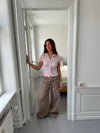 Selia lavtaljede jeans - Taupe