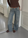Tuva lavtaljede jeans - Lys denim