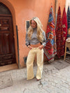 Audrena lavtaljede jeans - Gul