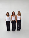 Britney lavtaljede suit bukser - Sort