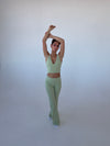Essential flared pants - Matcha