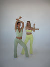 Essential flared pants - Matcha