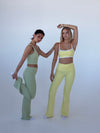 Essential flared pants - Matcha