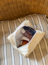 Honey lille toilettaske med broderi - Hvid