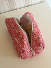 Honey lille toilettaske med blomster - Pink