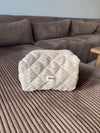 Honey lille toilettaske med mønster - Beige
