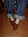 Pilou loafers i ruskind - brun