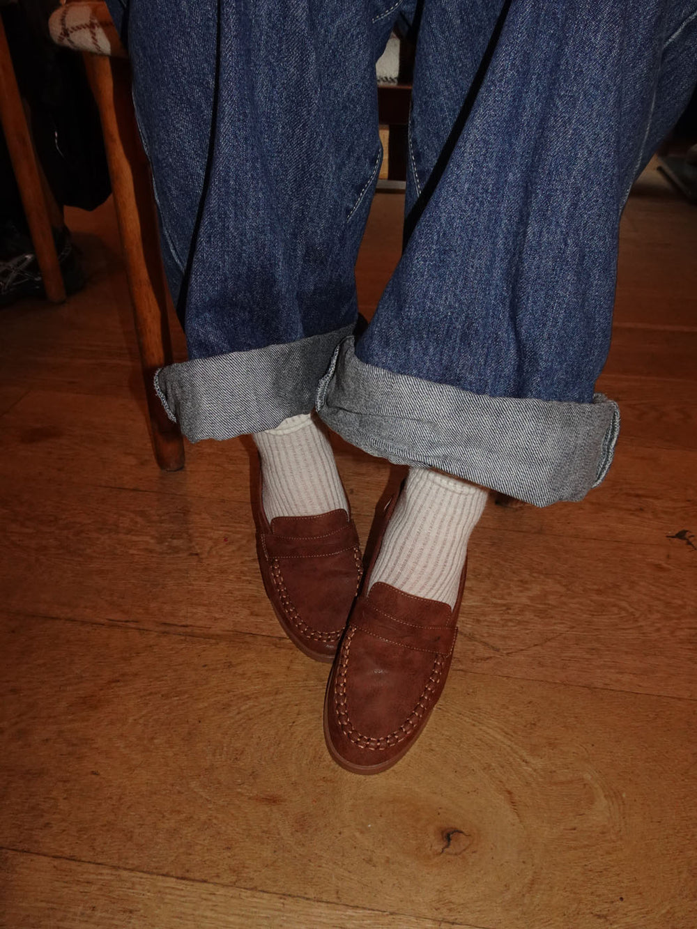 Pilou loafers i ruskind - brun