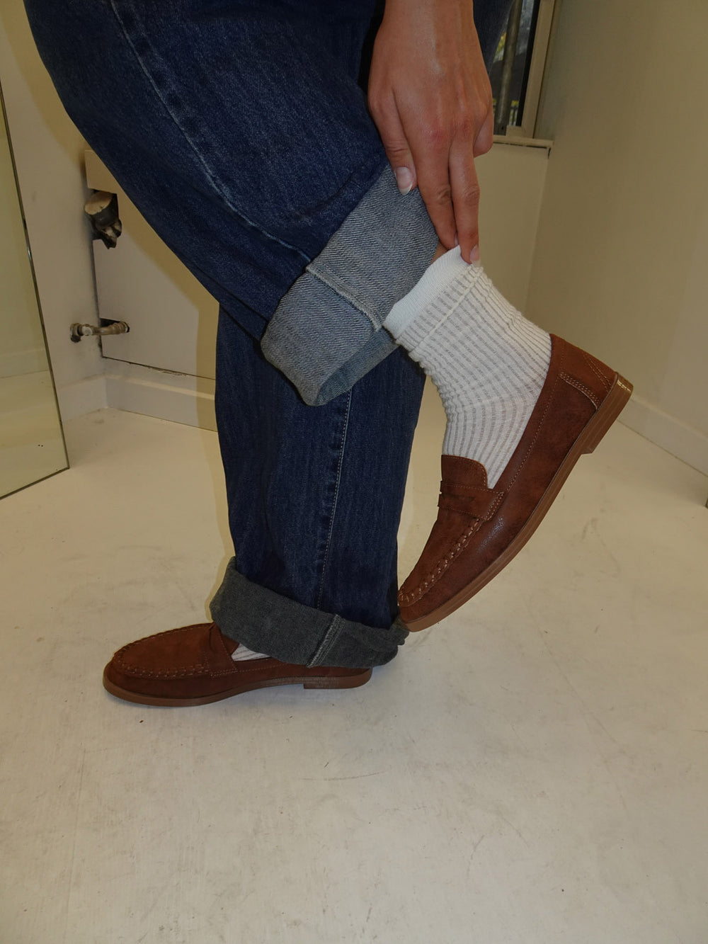 Pilou loafers i ruskind - brun