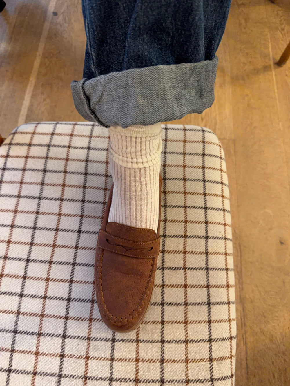 Pilou loafers i ruskind - brun
