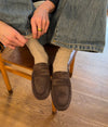 Watson loafers i ruskind - Mørkebrun