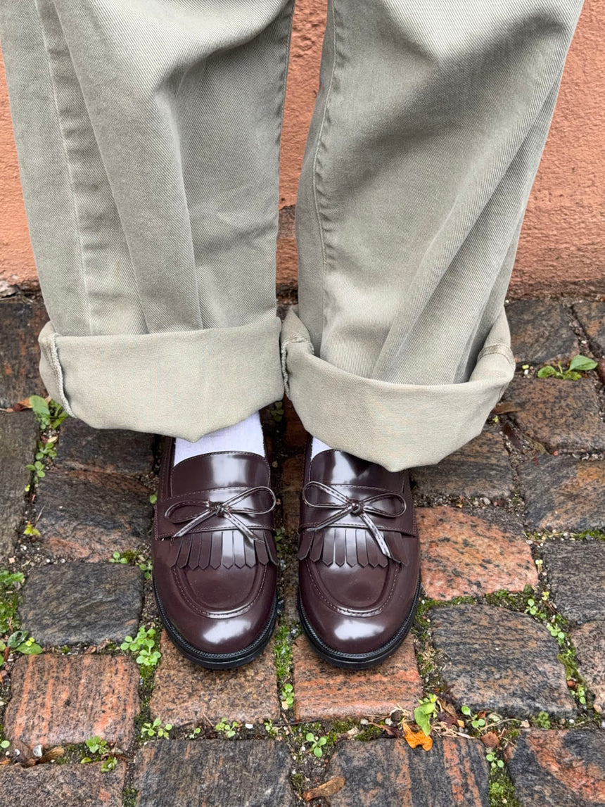 Samia loafers med detaljer - Brun