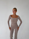 Clarity longsleeve blouse - Ash