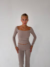 Clarity longsleeve blouse - Ash